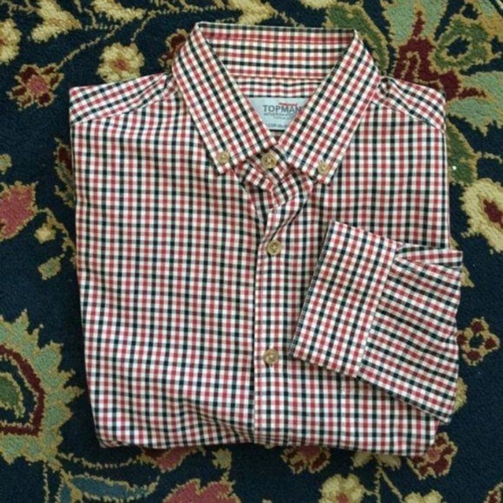 Topman Button Down Men’s Plaid